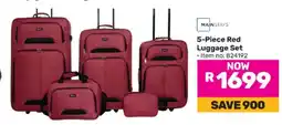 Game 5-Piece Red Luggage Set offer