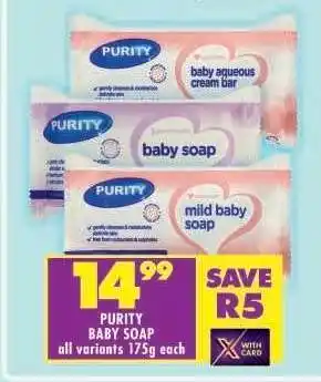 Shoprite PURITY BABY SOAP offer