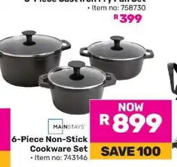 Game 6-Piece Non-Stick Cookware Set offer