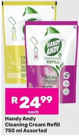 Game Handy Andy Cleaning Cream Refill 750 ml Assorted offer