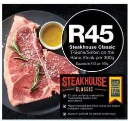 Checkers Steakhouse Classic T-Bone/Sirloin offer