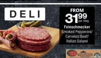 Checkers Feinschmecker Smoked Pepperoni/Cervelat/Beef/Italian Salami offer