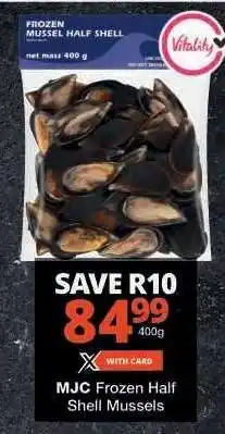 Checkers MJC Frozen Half Shell Mussels offer