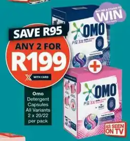 Checkers Omo Detergent Capsules offer