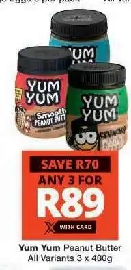 Checkers Yum Yum Peanut Butter offer