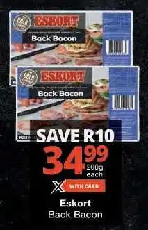 Checkers Eskort Back Bacon offer