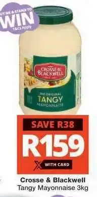 Checkers Crosse & Blackwell Tangy Mayonnaise 3kg offer