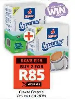 Checkers Clover Creamel Creamer 2 x 750ml offer
