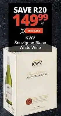 Checkers KWV Sauvignon Blanc White Wine offer