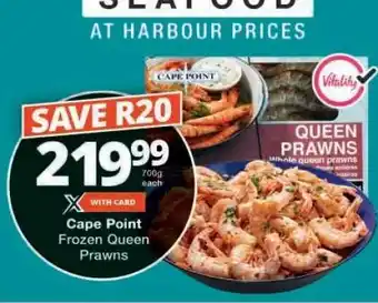 Checkers Cape Point Frozen Queen Prawns offer