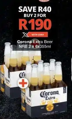 Checkers Corona Extra Beer offer