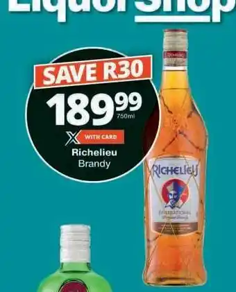 Checkers RICHELIEU Brandy offer