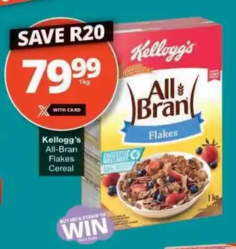 Checkers Kellogg's All Bran Flakes Cereal offer