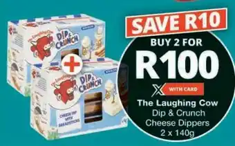 Checkers The Laughing Cow Dip & Crunch Cheese Dippers offer