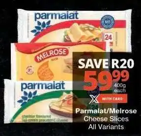 Checkers Parmalat / Melrose Cheese Slices offer