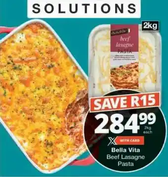Checkers Bella Vita Beef Lasagne Pasta offer