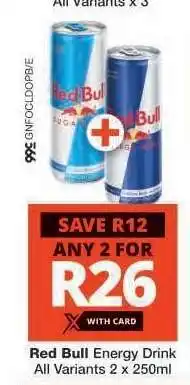 Checkers Red Bull Energy Drink offer