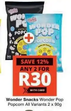 Checkers Wonder Snacks Wonder Pop Popcorn offer