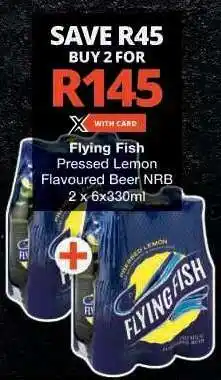 Checkers Flying Fish Pressed Lemon Flavoured Beer NRB offer