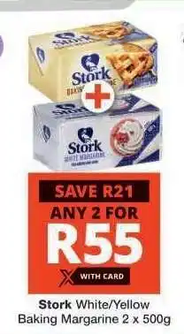 Checkers Stork White/Yellow Baking Margarine offer