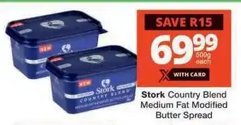Checkers Stork Country Blend Medium Fat Modified Butter Spread offer