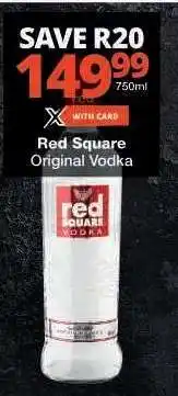 Checkers Red Square Original Vodka offer