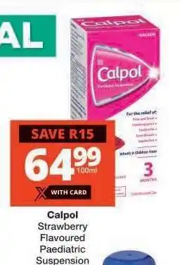 Checkers Calpol offer