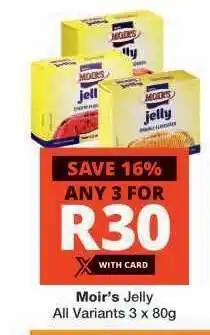 Checkers MOIR'S JELLY offer