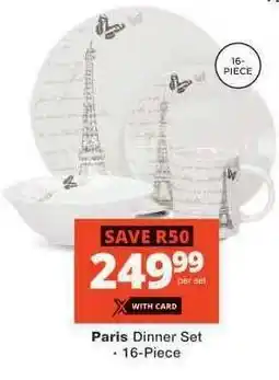 Checkers Paris Dinner Set offer