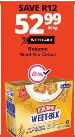 Checkers Bokomo Weet-Bix Cereal offer