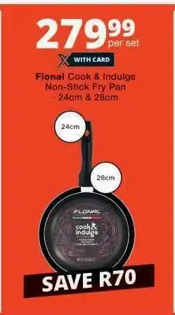 Checkers Flonal Cook & Indulge Non-Stick Fry Pan offer