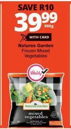 Checkers Natures Garden Frozen Mixed Vegetables offer
