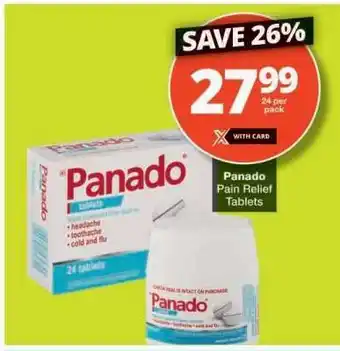 Checkers Panado Pain Relief Tablets offer