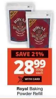 Checkers ROYAL BAKING POWDER REFILL offer