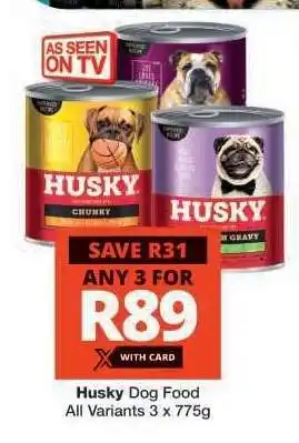Checkers Husky Dog Food offer