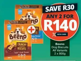 Checkers BEENO Dog Biscuits offer