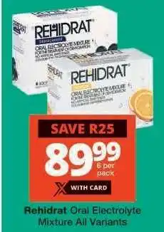 Checkers Rehidrat Oral Electrolyte Mixture offer