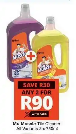 Checkers Mr Muscle Tile Cleaner offer