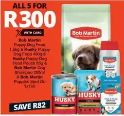 Checkers Bob Martin & Husky Puppy Bundle offer