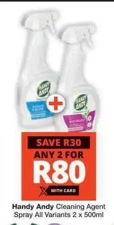 Checkers Handy Andy Cleaning Agent Spray offer