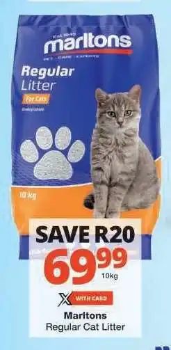 Checkers Marltons Regular Cat Litter offer