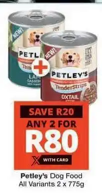 Checkers Petley's Dog Food offer