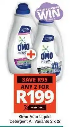 Checkers Omo Auto Liquid Detergent offer