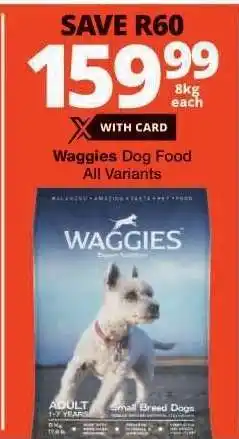Checkers Waggies Dog Food offer