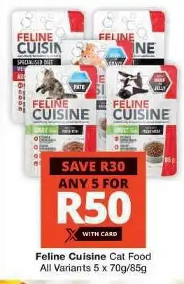 Checkers Feline Cuisine Cat Food offer