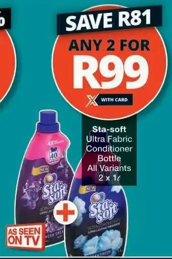 Checkers Sta-soft Ultra Fabric Conditioner offer