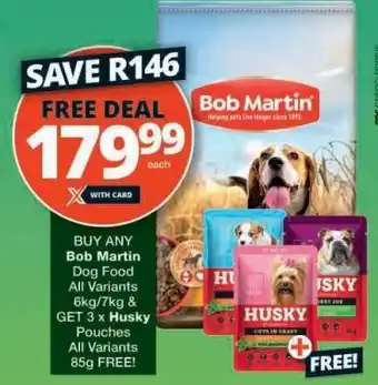 Checkers Bob Martin Dog Food offer