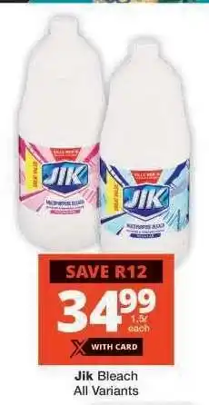 Checkers Jik Bleach offer