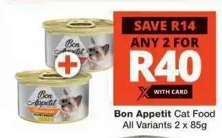 Checkers Bon Appetit Cat Food offer