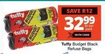 Checkers Tuffy Budget Black Refuse Bags offer